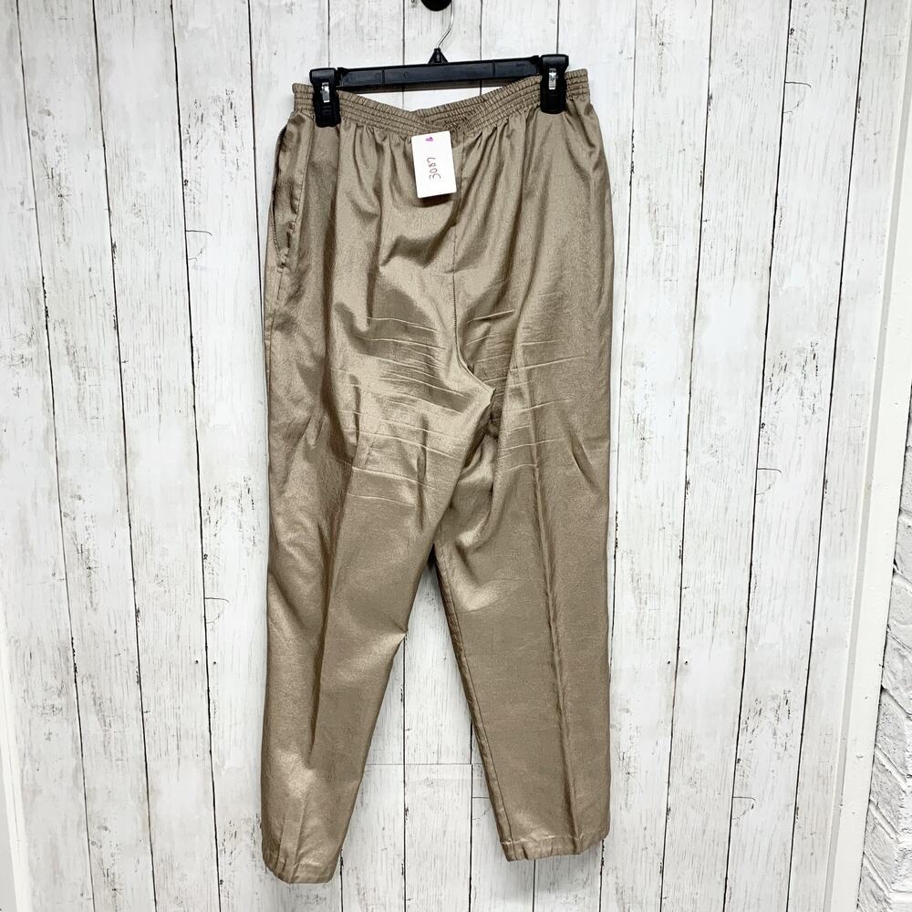 Vintage Park Place Fashions Pants Women Medium Elastic Waist Tapered Leg Pull On